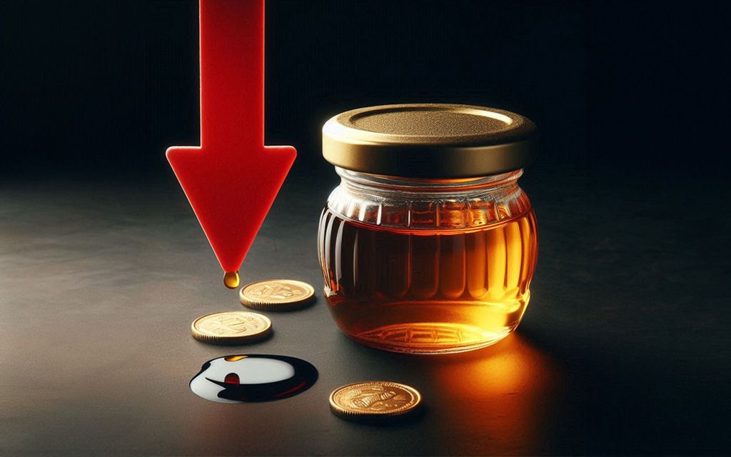 spadek w światowym handlu miodem