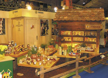 Nagrodzone złotym medalem stoisko firmy Medex, Słowenia
