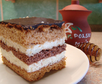 Placek czeski z miodem, Sernik z pianką