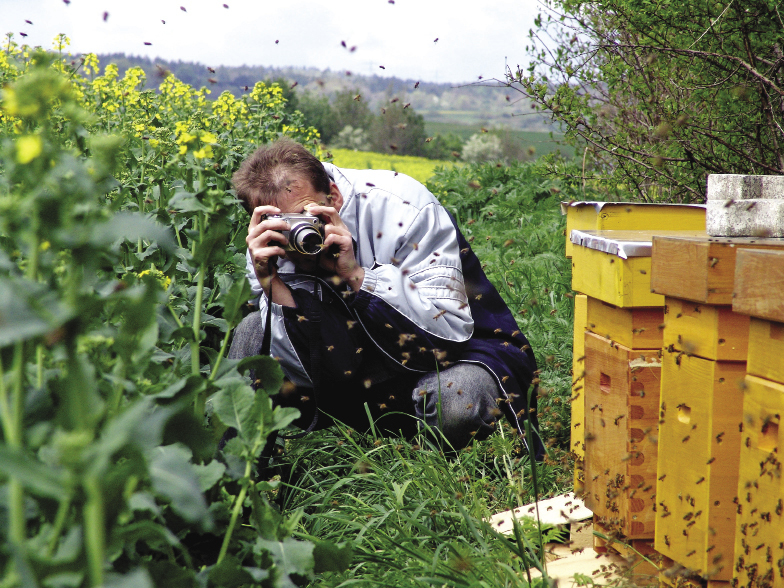 Pan Krzysztof pasjonuje się również fotografowaniem. Jest autorem zdjęć publikowanych w „Pasiece” oraz różnego rodzaju publikacjach pszczelarskich. Jest to nie tylko próba uchwycenia piękna pszczelarskiej natury, lecz również sposób na wyrażenie swojego bogatego wnętrza.