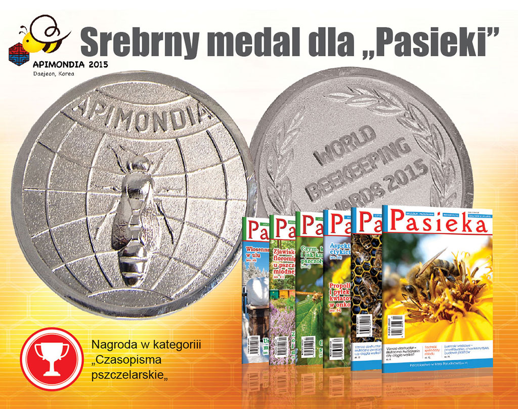 Srebrny medal dla „Pasieki” na 44 Kongresie  Apimondii