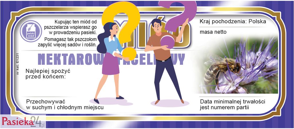 Czy na etykiecie z miodem musi być informacja o rolniczym handlu detalicznym?