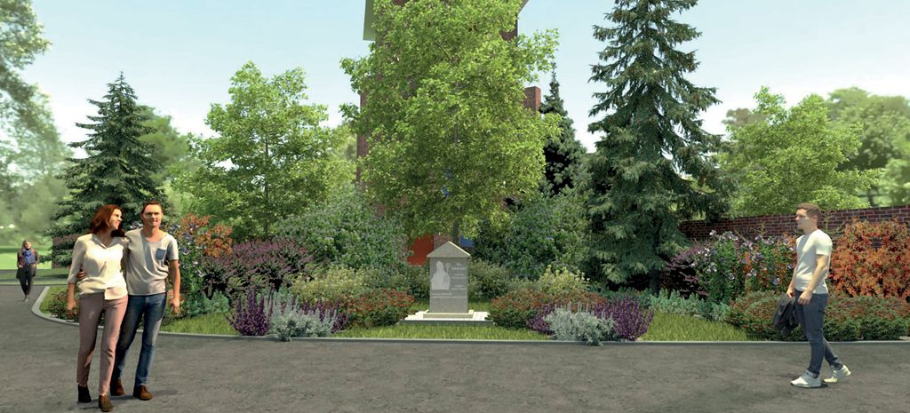 Rabata miododajna wokół obelisku – przykład projektu