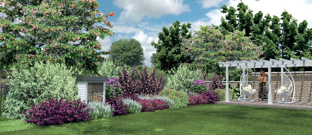 Miododajna rabata w kolorze czerwieni i bieli