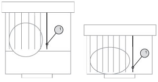 Układ kłębu zimujących pszczół na początku zimowli w&nbsp;ulu wielkopolskim z&nbsp;podstawioną półnadstawką