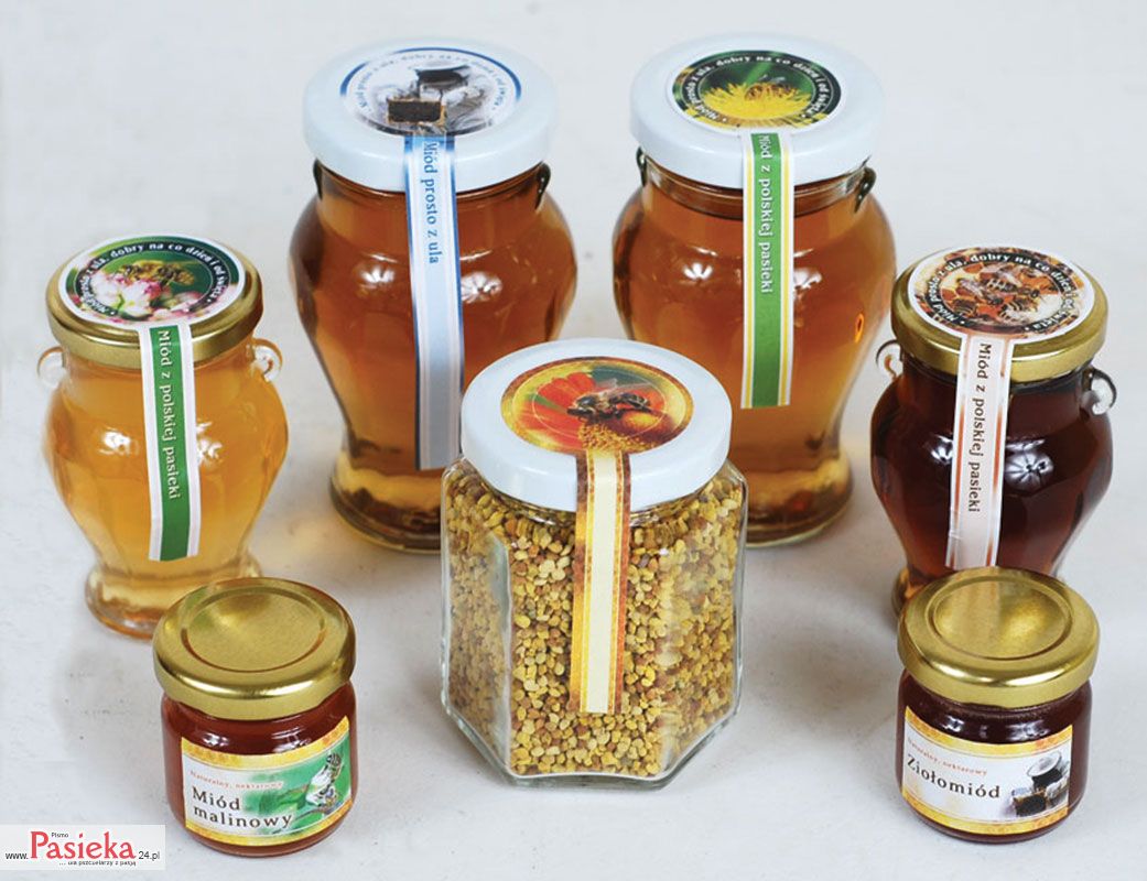banderole na słoiki z miodem