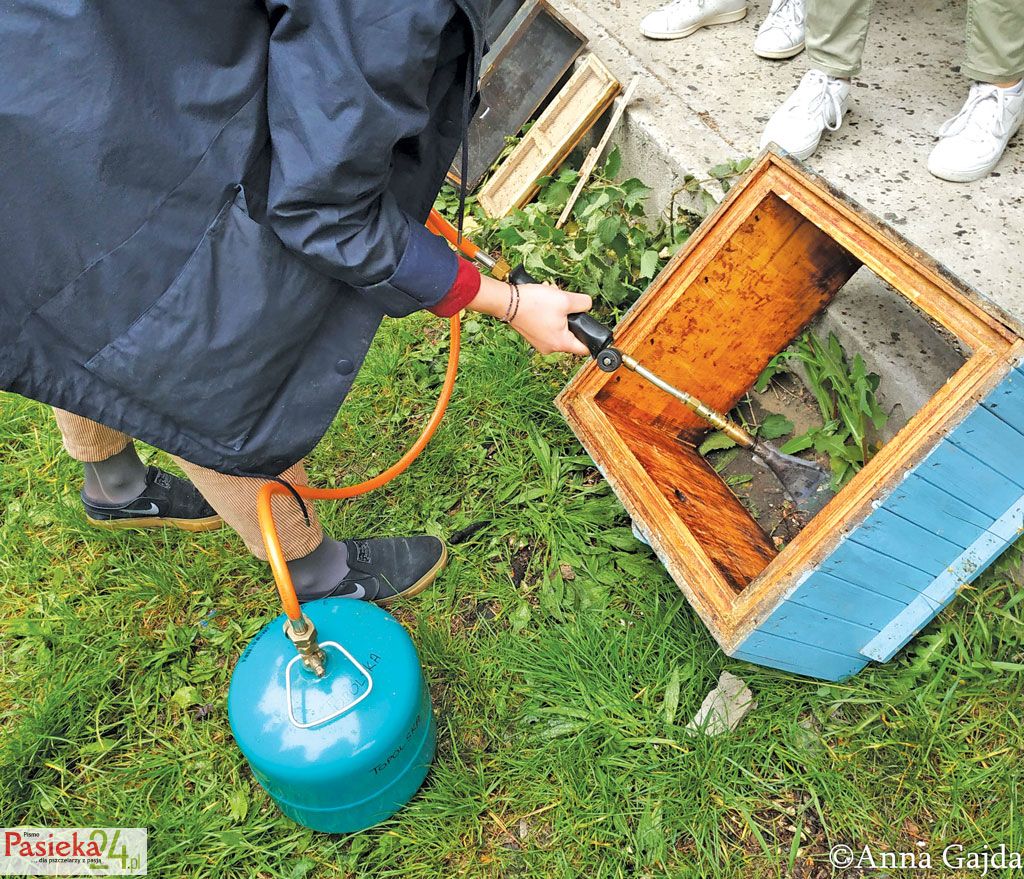 Wypalanie ula.