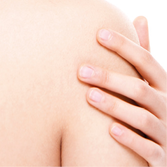 Charming young woman with smooth skin